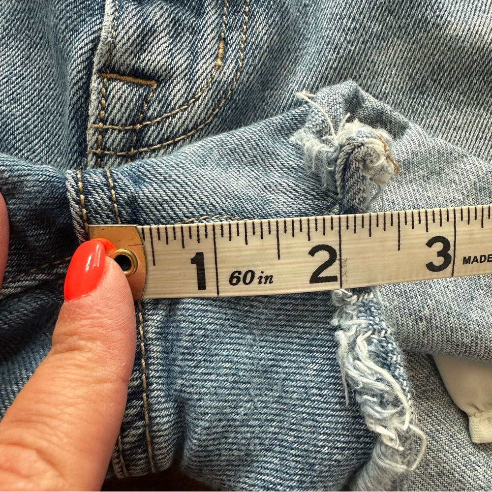 Current/Elliot Boyfriend Distressed Raw Hem 2 Year Destroy Size 28 - Picture 4 of 8